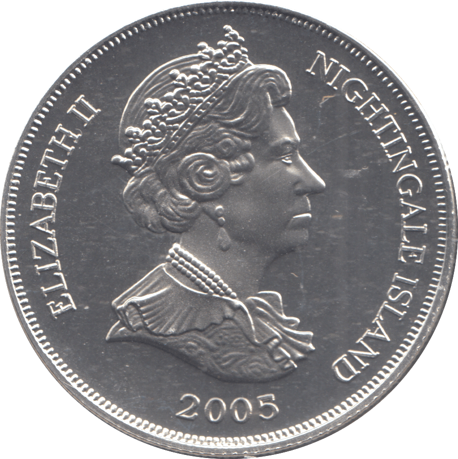 2005 SILVER PROOF NIGHTINGALE ISLAND - SILVER WORLD COINS - Cambridgeshire Coins