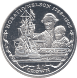 2005 SILVER PROOF ONE CROWN FALKLAN ISLANDS - SILVER WORLD COINS - Cambridgeshire Coins
