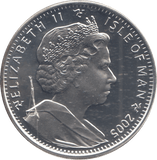 2005 SILVER PROOF ONE CROWN ISLE OF MAN - SILVER WORLD COINS - Cambridgeshire Coins