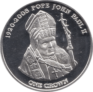 2005 SILVER PROOF ONE CROWN TRISTAN DA CUNHA - SILVER WORLD COINS - Cambridgeshire Coins