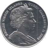 2005 SILVER PROOF ONE DOLLAR BRITISH VIRGIN ISLANDS - SILVER WORLD COINS - Cambridgeshire Coins