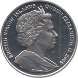 2005 SILVER PROOF ONE DOLLAR BRITISH VIRGIN ISLANDS - SILVER WORLD COINS - Cambridgeshire Coins