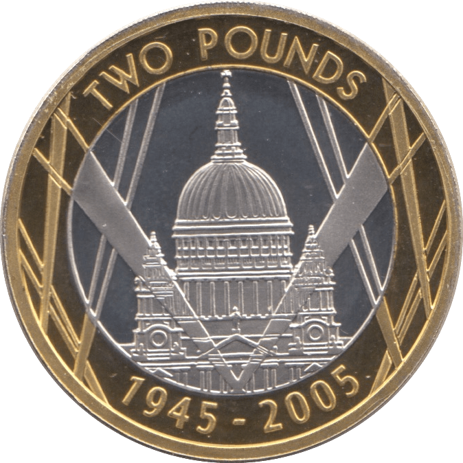 2005 SILVER PROOF ST PAULS CATHEDRAL TWO POUNDS - SILVER WORLD COINS - Cambridgeshire Coins