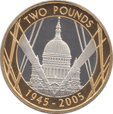 2005 SILVER PROOF ST PAULS CATHEDRAL TWO POUNDS - SILVER WORLD COINS - Cambridgeshire Coins