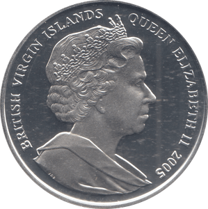 2005 SILVER PROOF TEN DOLLARS BRITISH VIRGIN ISLANDS - SILVER WORLD COINS - Cambridgeshire Coins