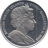 2005 SILVER PROOF TEN DOLLARS BRITISH VIRGIN ISLANDS - SILVER WORLD COINS - Cambridgeshire Coins