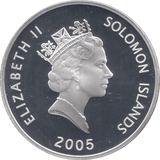 2005 SILVER PROOF TWENTY DOLLARS SOLOMON ISLANDS - SILVER WORLD COINS - Cambridgeshire Coins