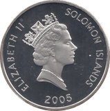 2005 SILVER PROOF TWENTY DOLLARS SOLOMON ISLANDS - SILVER WORLD COINS - Cambridgeshire Coins