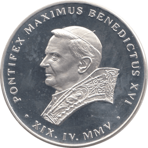 2005 SILVER PROOF VATICAN COMMEMORATIVE MEDALLION - MEDALS & MEDALLIONS - Cambridgeshire Coins