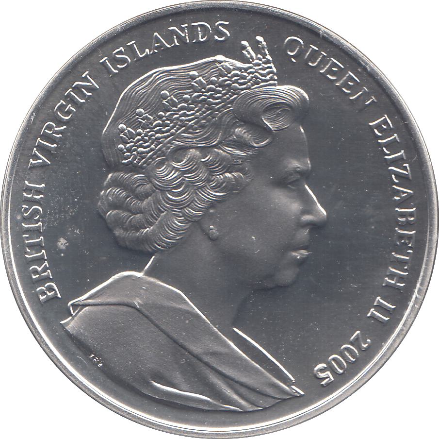2005 SILVER TEN DOLLARS BRITISH VIRGIN ISLANDS - SILVER WORLD COINS - Cambridgeshire Coins