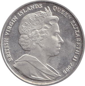 2005 TEN DOLLARS BRITISH VIRGIN ISLANDS WEDDING OF CHARLES AND CAMILLA - SILVER WORLD COINS - Cambridgeshire Coins