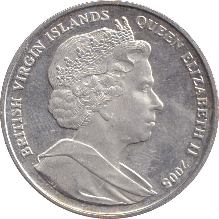 2005 TEN DOLLARS BRITISH VIRGIN ISLANDS WEDDING OF CHARLES AND CAMILLA - SILVER WORLD COINS - Cambridgeshire Coins