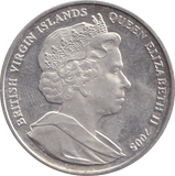 2005 TEN DOLLARS BRITISH VIRGIN ISLANDS WEDDING OF CHARLES AND CAMILLA - SILVER WORLD COINS - Cambridgeshire Coins