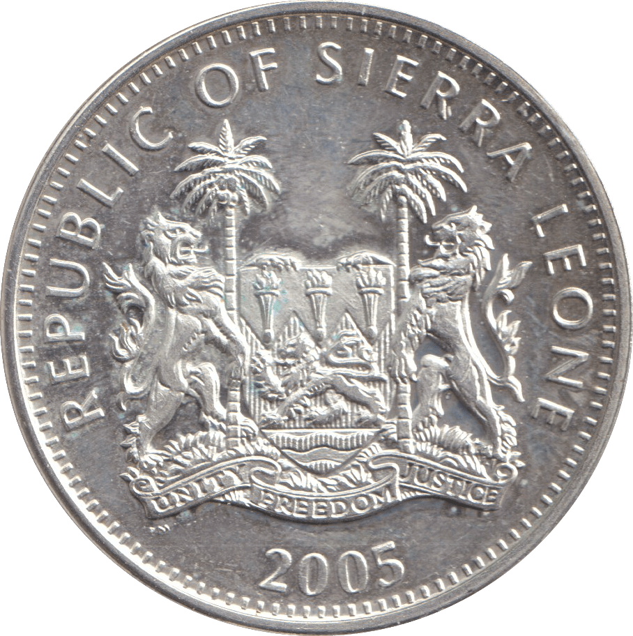 2005 TEN DOLLARS REPUBLIC OF SIERRA LEONE WEDDING OF CHARLES AND CAMILLA - SILVER WORLD COINS - Cambridgeshire Coins