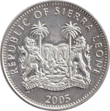 2005 TEN DOLLARS REPUBLIC OF SIERRA LEONE WEDDING OF CHARLES AND CAMILLA - SILVER WORLD COINS - Cambridgeshire Coins