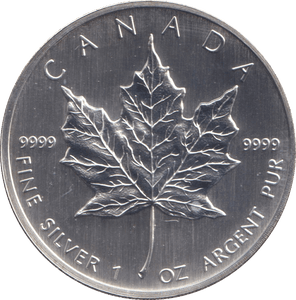 2006 1 OZ .999 FINE SILVER 5 DOLLARS CANADA - SILVER WORLD COINS - Cambridgeshire Coins