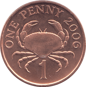 2006 1 PENCE BAILIWICK OF GUERNSEY ( BU ) - 1p BU - Cambridgeshire Coins