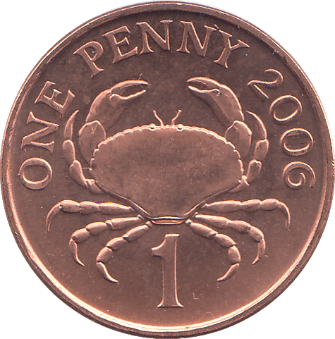 2006 1 PENCE BAILIWICK OF GUERNSEY ( BU ) - 1p BU - Cambridgeshire Coins