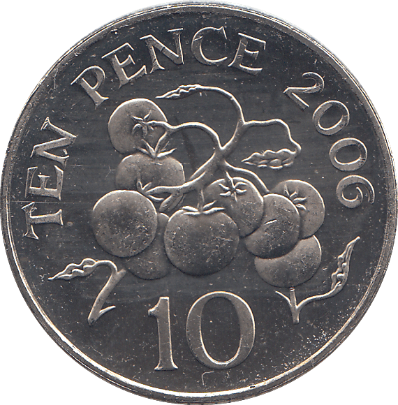 2006 10 PENCE BAILIWICK OF GUERNSEY ( BU ) - 10p BU - Cambridgeshire Coins