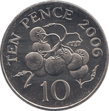 2006 10 PENCE BAILIWICK OF GUERNSEY ( BU ) - 10p BU - Cambridgeshire Coins