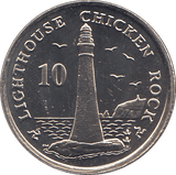 2006 10 PENCE LIGHTHOUSE CHICKEN ROCK ( BU ) - WORLD COINS - Cambridgeshire Coins