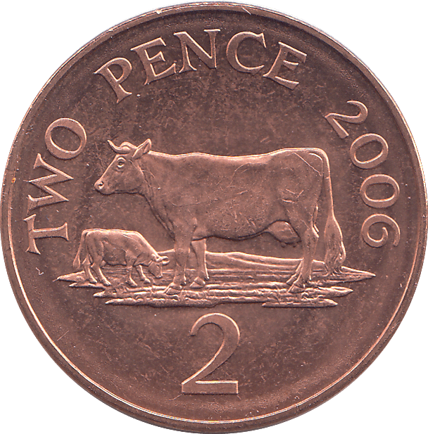 2006 2 PENCE BAILIWICK OF GUERNSEY ( BU ) - 2p BU - Cambridgeshire Coins