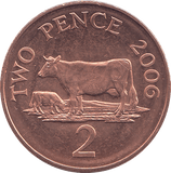 2006 2 PENCE BAILIWICK OF GUERNSEY ( BU ) - 2p BU - Cambridgeshire Coins