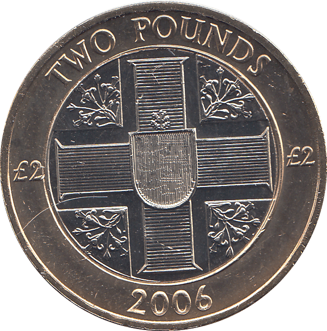 2006 2 POUNDS BAILIWICK OF GUERNSEY ( BU ) - £2 BU - Cambridgeshire Coins