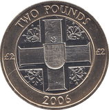 2006 2 POUNDS BAILIWICK OF GUERNSEY ( BU ) - £2 BU - Cambridgeshire Coins
