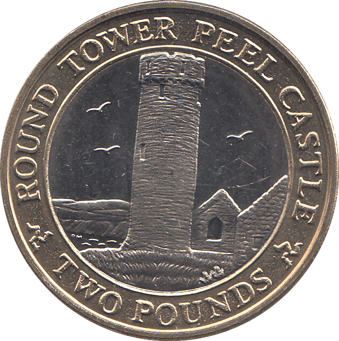 2006 2 POUNDS ROUND TOWER PEEL CASTLE ( BU ) - WORLD COINS - Cambridgeshire Coins