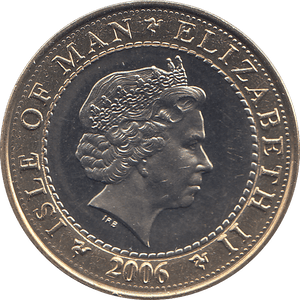2006 2 POUNDS ROUND TOWER PEEL CASTLE ( BU ) - WORLD COINS - Cambridgeshire Coins