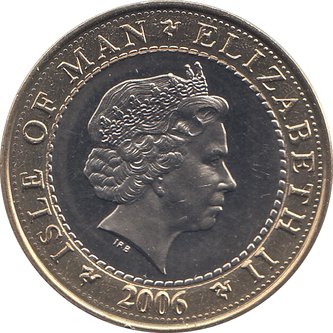2006 2 POUNDS ROUND TOWER PEEL CASTLE ( BU ) - WORLD COINS - Cambridgeshire Coins