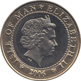 2006 2 POUNDS ROUND TOWER PEEL CASTLE ( BU ) - WORLD COINS - Cambridgeshire Coins