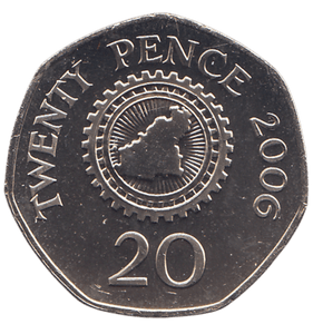 2006 20 PENCE BAILIWICK OF GUERNSEY ( BU ) - 20p BU - Cambridgeshire Coins