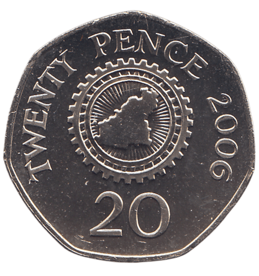 2006 20 PENCE BAILIWICK OF GUERNSEY ( BU ) - 20p BU - Cambridgeshire Coins