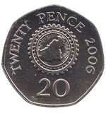 2006 20 PENCE BAILIWICK OF GUERNSEY ( BU ) - 20p BU - Cambridgeshire Coins