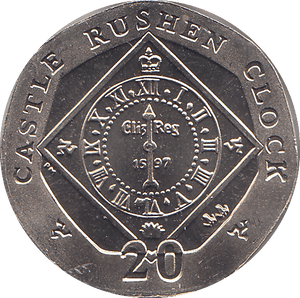 2006 20 PENCE CASTLE RUSHEN CLOCK ( BU ) - WORLD COINS - Cambridgeshire Coins