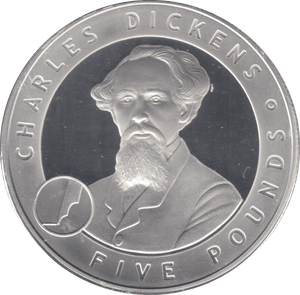 2006 £5 CHARLES DICKENS SILVER PROOF - WORLD COINS - Cambridgeshire Coins
