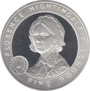 2006 £5 FLORENCE NIGHTINGALE SILVER PROOF - WORLD COINS - Cambridgeshire Coins