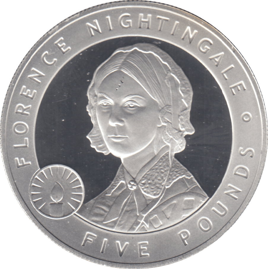 2006 £5 FLORENCE NIGHTINGALE SILVER PROOF - WORLD COINS - Cambridgeshire Coins