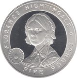 2006 £5 FLORENCE NIGHTINGALE SILVER PROOF - WORLD COINS - Cambridgeshire Coins