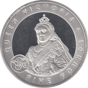 2006 £5 QUEEN VICTORIA SILVER PROOF - WORLD COINS - Cambridgeshire Coins