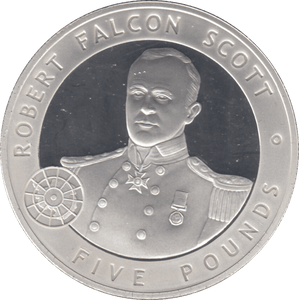 2006 £5 ROBERT FALCON SCOTT SILVER PROOF - WORLD COINS - Cambridgeshire Coins