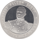 2006 £5 ROBERT FALCON SCOTT SILVER PROOF - WORLD COINS - Cambridgeshire Coins