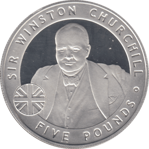 2006 £5 SIR WINSTON CHURCHILL SILVER PROOF - WORLD COINS - Cambridgeshire Coins