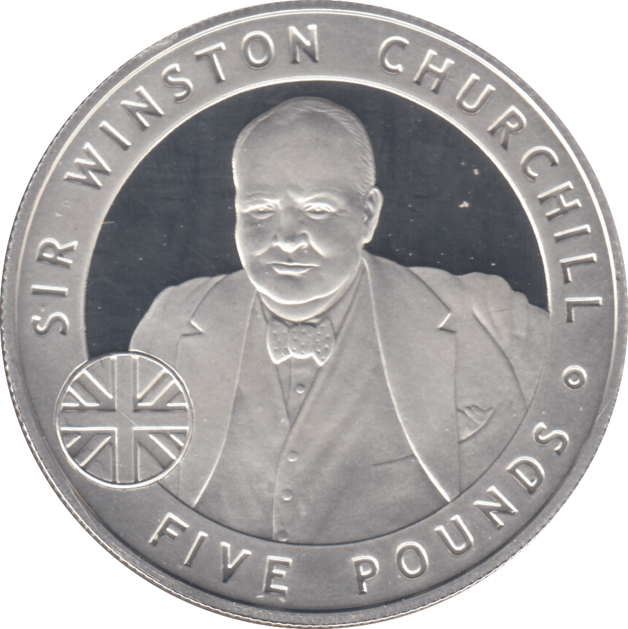 2006 £5 SIR WINSTON CHURCHILL SILVER PROOF - WORLD COINS - Cambridgeshire Coins