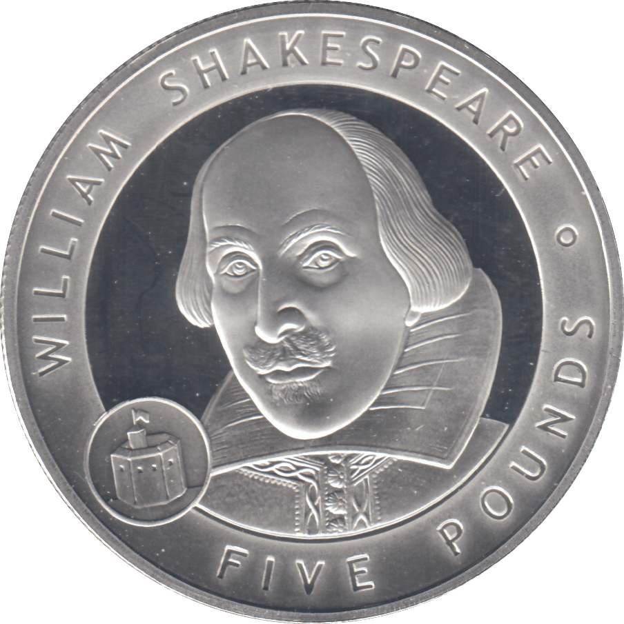 2006 £5 WILLIAM SHAKESPEARE SILVER PROOF - WORLD COINS - Cambridgeshire Coins