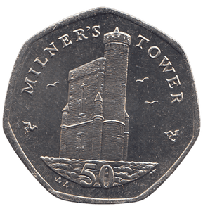2006 50 PENCE MILNERS TOWER ISLE OF MAN( BU ) - WORLD COINS - Cambridgeshire Coins