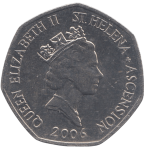 2006 50 PENCE ST HELENA - 50P CIRCULATED - Cambridgeshire Coins
