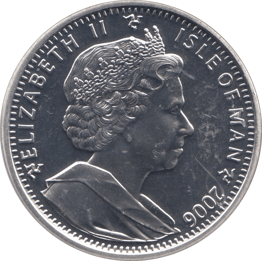 2006 .925 SILVER ONE CROWN ISLE OF MAN - SILVER WORLD COINS - Cambridgeshire Coins